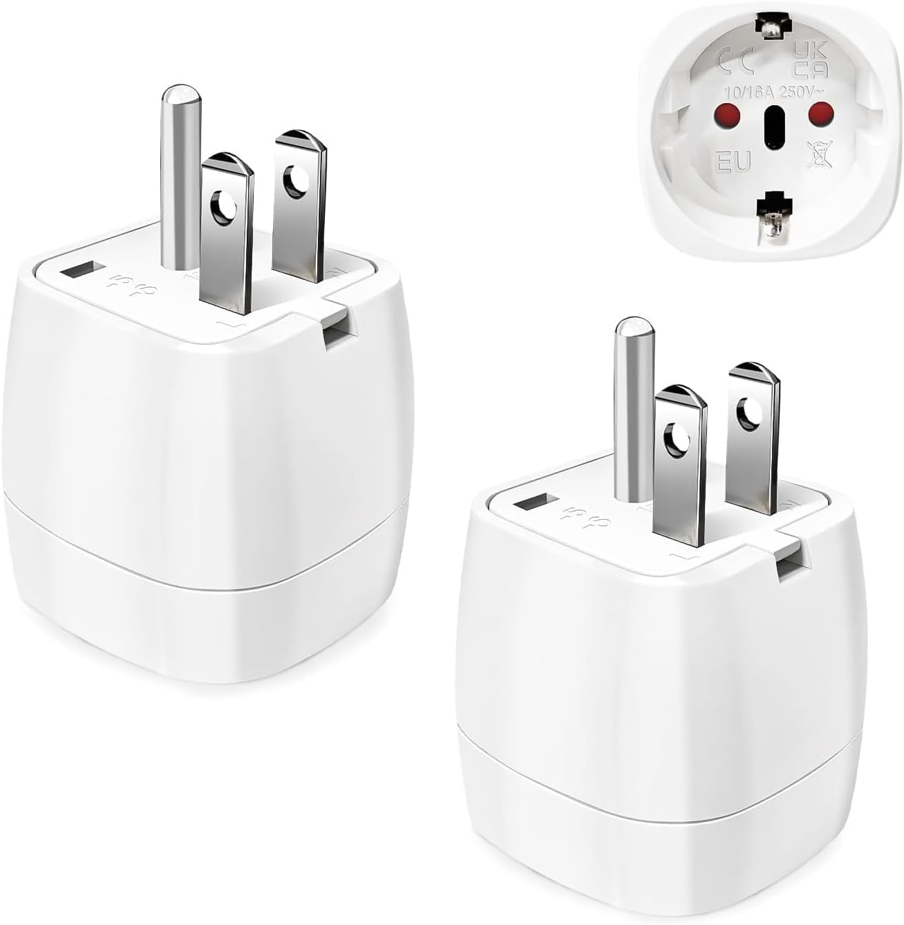 vutizal vutizal Reiseadapter USA 2er-Pack (Typ B)