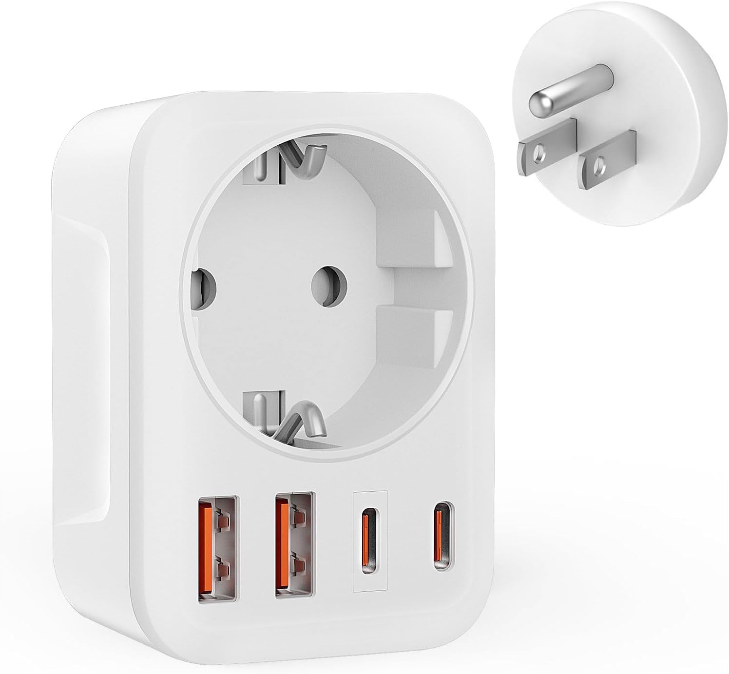 Clomnpe 5-in-1 Reiseadapter USA (Typ B)