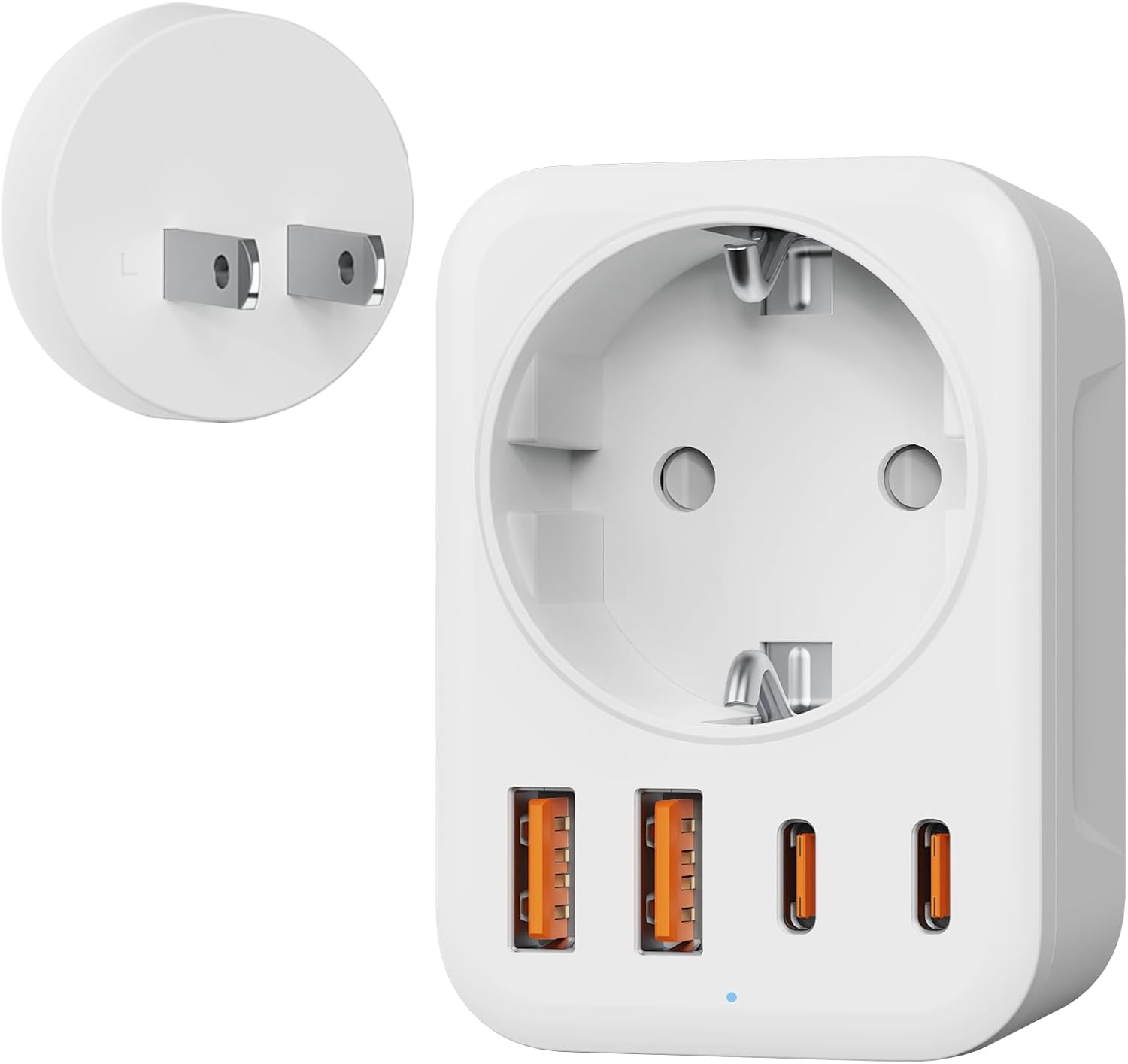 Denlane 5-in-1 Reiseadapter Typ A (USA, Japan)