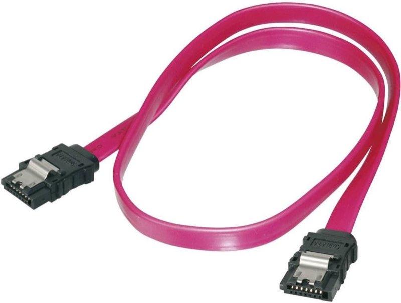 DIGITUS DIGITUS SATA-III-Anschlusskabel, L-Typ, 0,3 m, rot - Produktbild