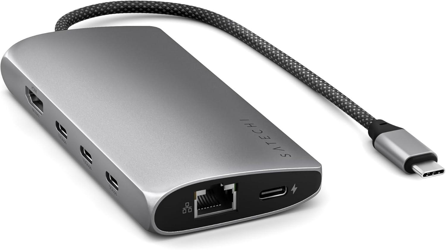 SATECHI SATECHI 8-in-1 USB-C Hub V3, Space Grau