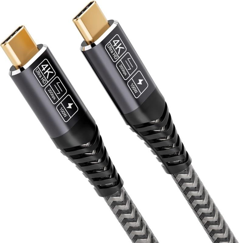 CAKOBLE CAKOBLE USB-C-Kabel 100 W, 20 Gbit/s, 2 m