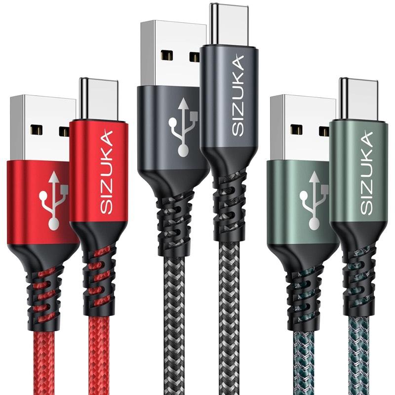 SIZUKA SIZUKA USB-A-auf-USB-C-Kabel, 3 × 2 m - Produktbild