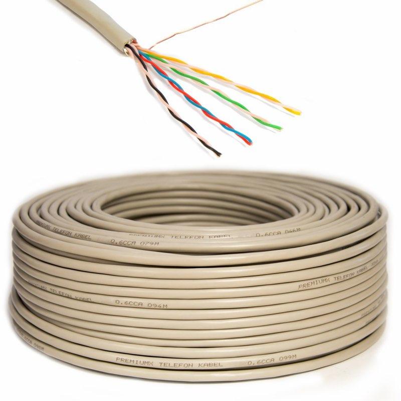 Premium X Telefonkabel J-Y(ST)Y 4x2x0,6 mm, 25 m