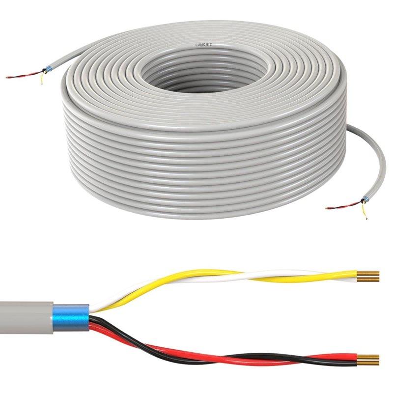 Lumonic Lumonic Telefonkabel JYSTY 2x2x0,6 mm CCA, 25 m
