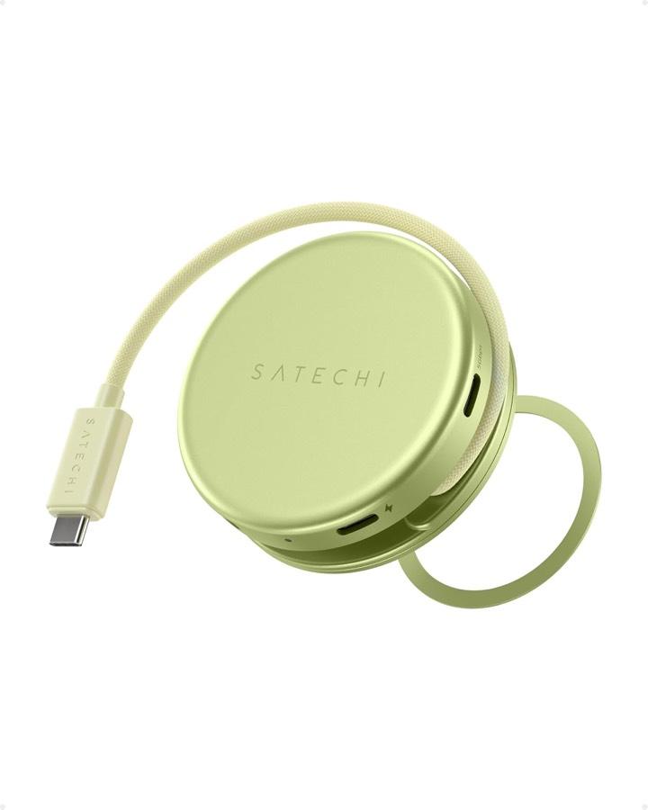 SATECHI OntheGo 5-in-1 magnetischer USB-C Hub, 60 W PD, Citrus