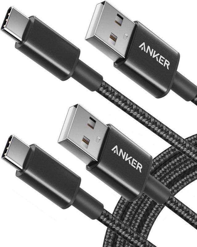 Anker USB-A-auf-USB-C-Kabel, 2er-Set 1,8 m
