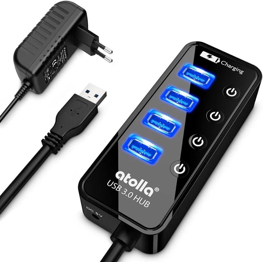 atolla USB 3.0 Hub aktiv, 4+1 Ports, 15 W
