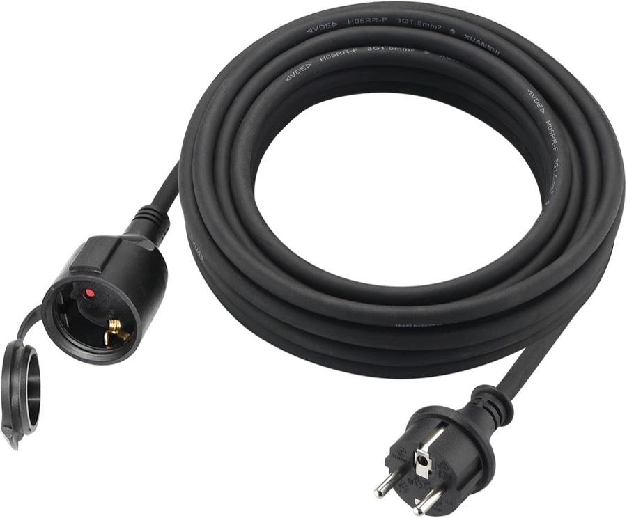 XUANSHI Verlängerungskabel Outdoor 2 m H05RR-F