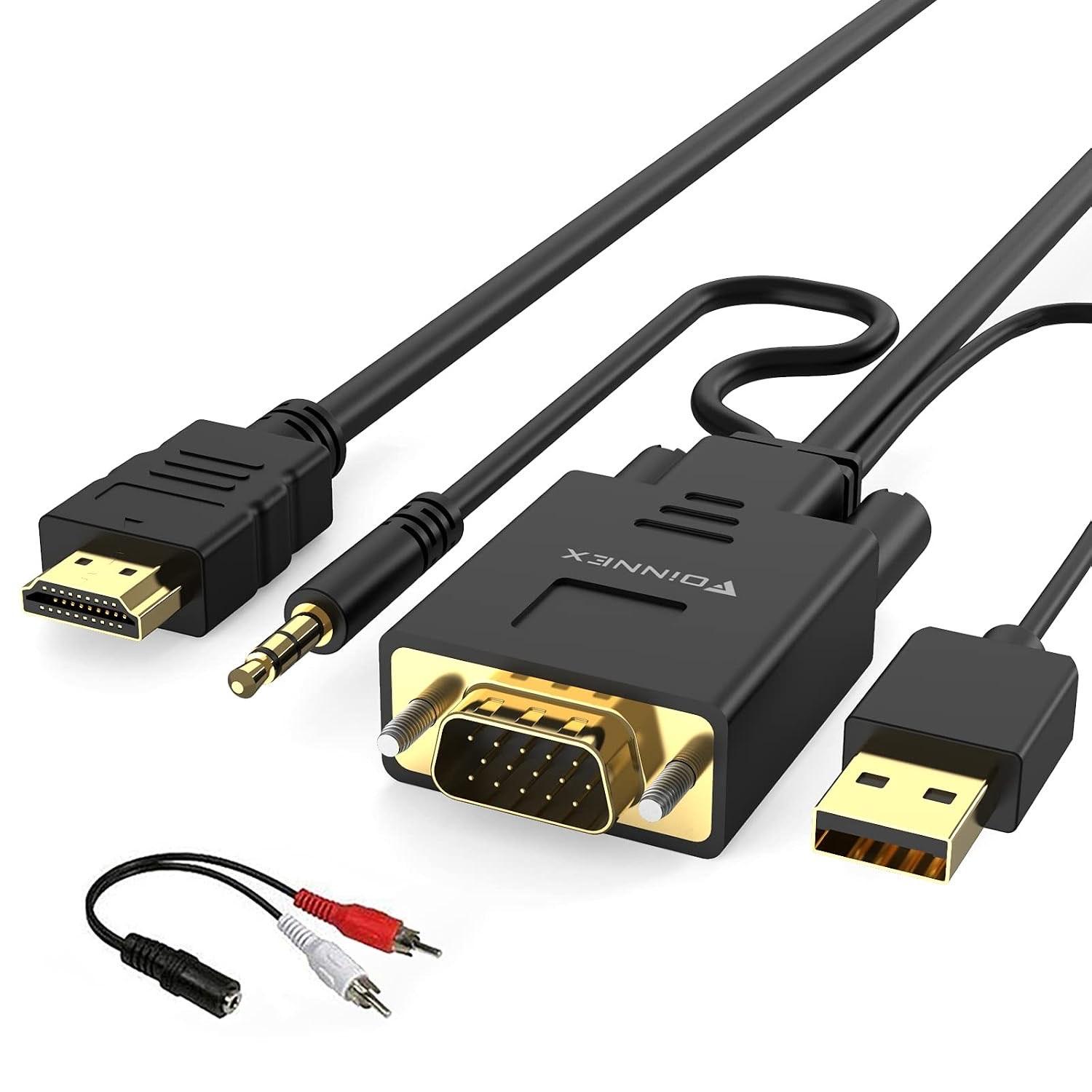 FOINNEX VGA-zu-HDMI-Kabel 1,8 m
