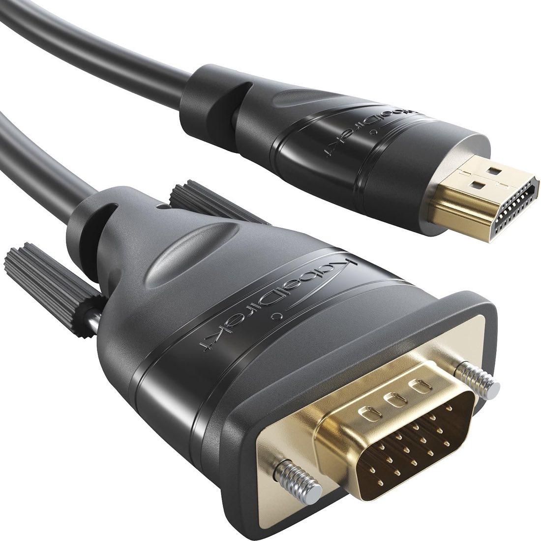 KabelDirekt KabelDirekt HDMI-VGA-Adapterkabel 2 m - Produktbild