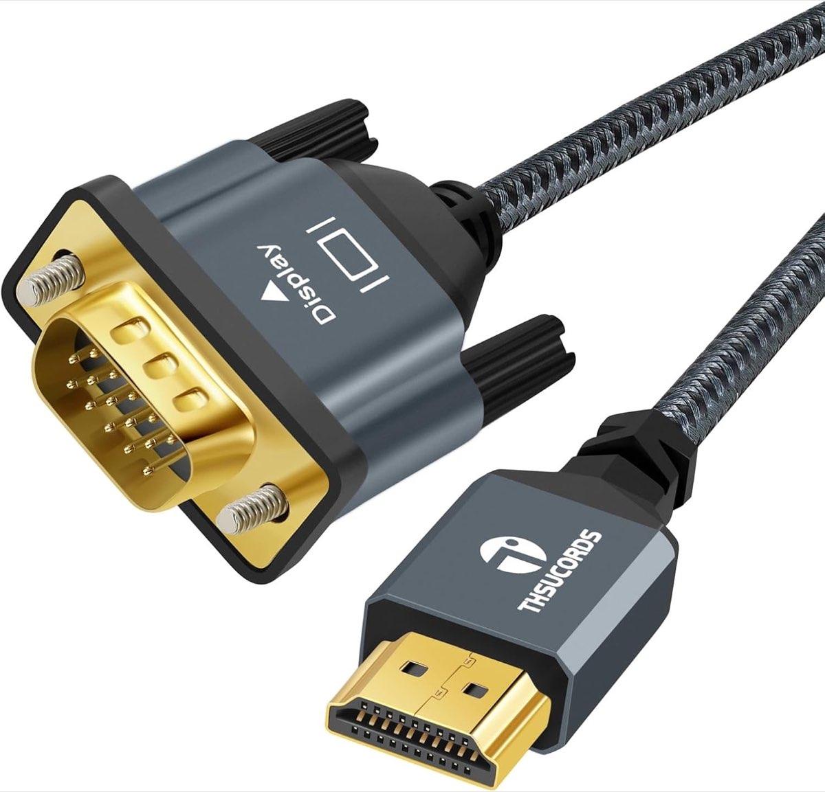 Thsucords HDMI-auf-VGA-Kabel 3 m