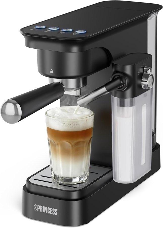 Princess Espressomaschine mit Milchbehälter