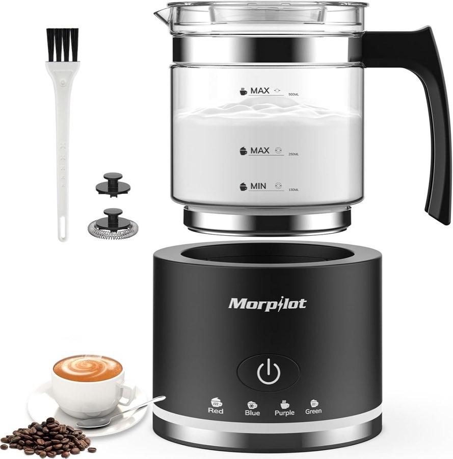 Morpilot Milchaufschäumer Glas 4-in-1