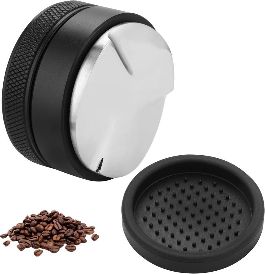 LCXCXY Coffee Leveler 58 mm mit Silikon-Pad