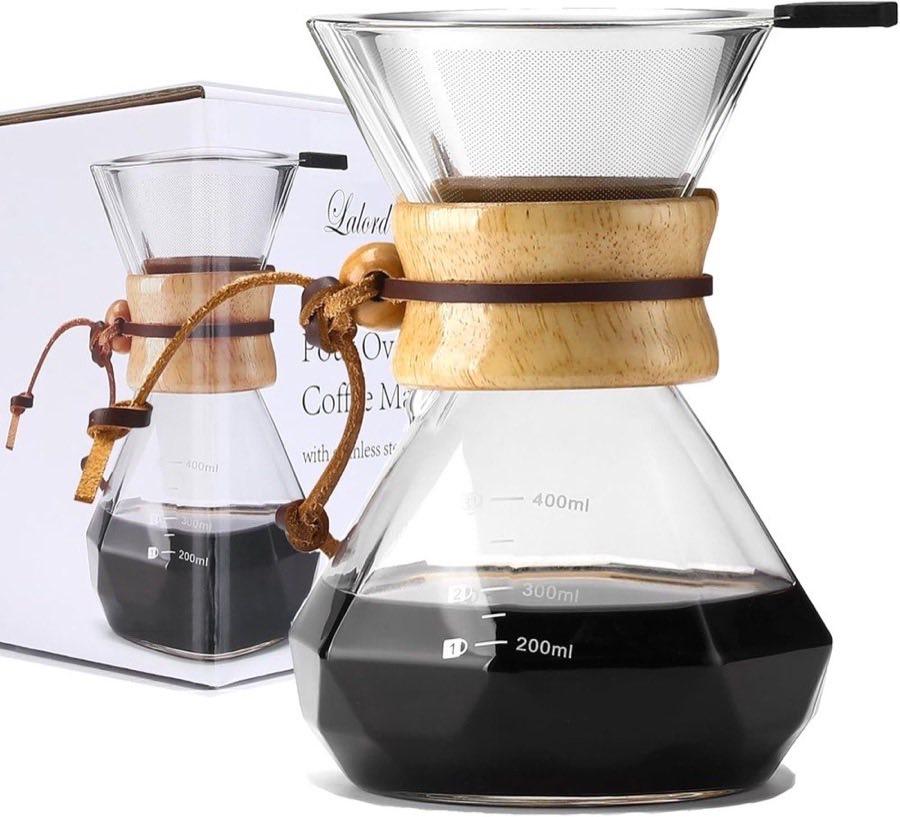 Lalord Pour Over 400 ml mit Stahlfilter