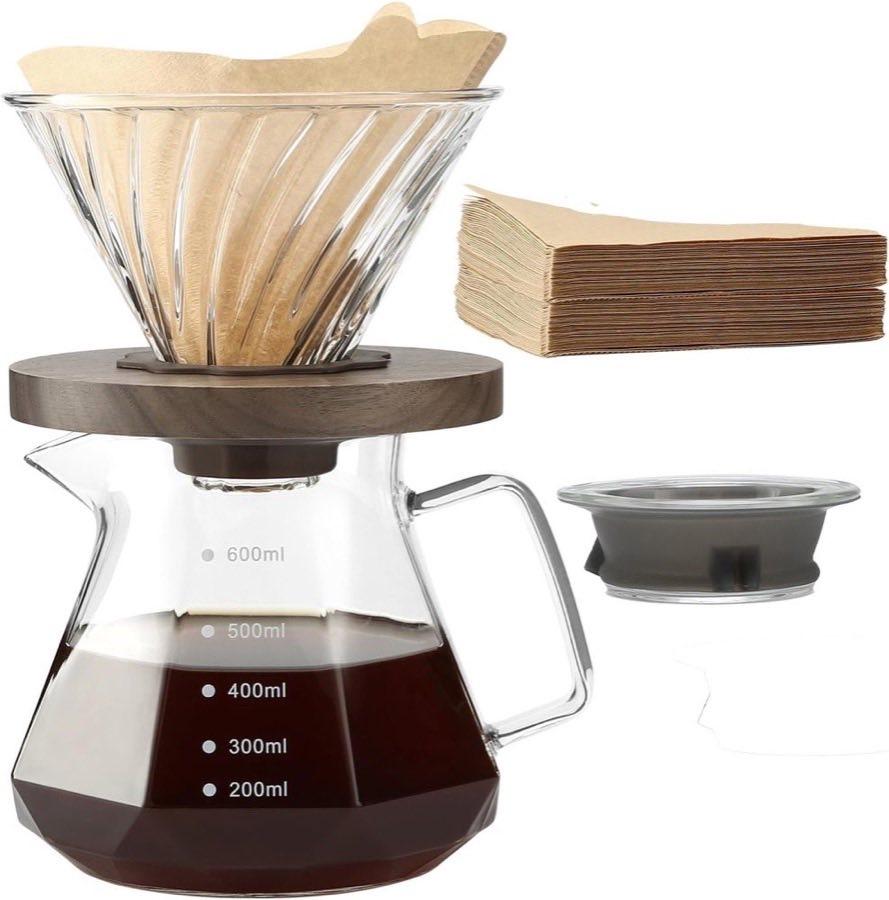 Lalord Lalord Pour Over Set 600 ml mit V02-Filtern