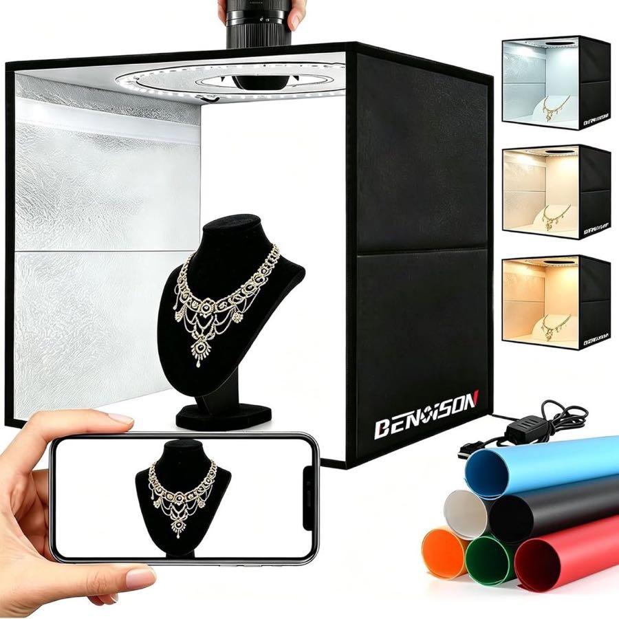 BENOISON Fotobox 40 × 40 × 30 cm
