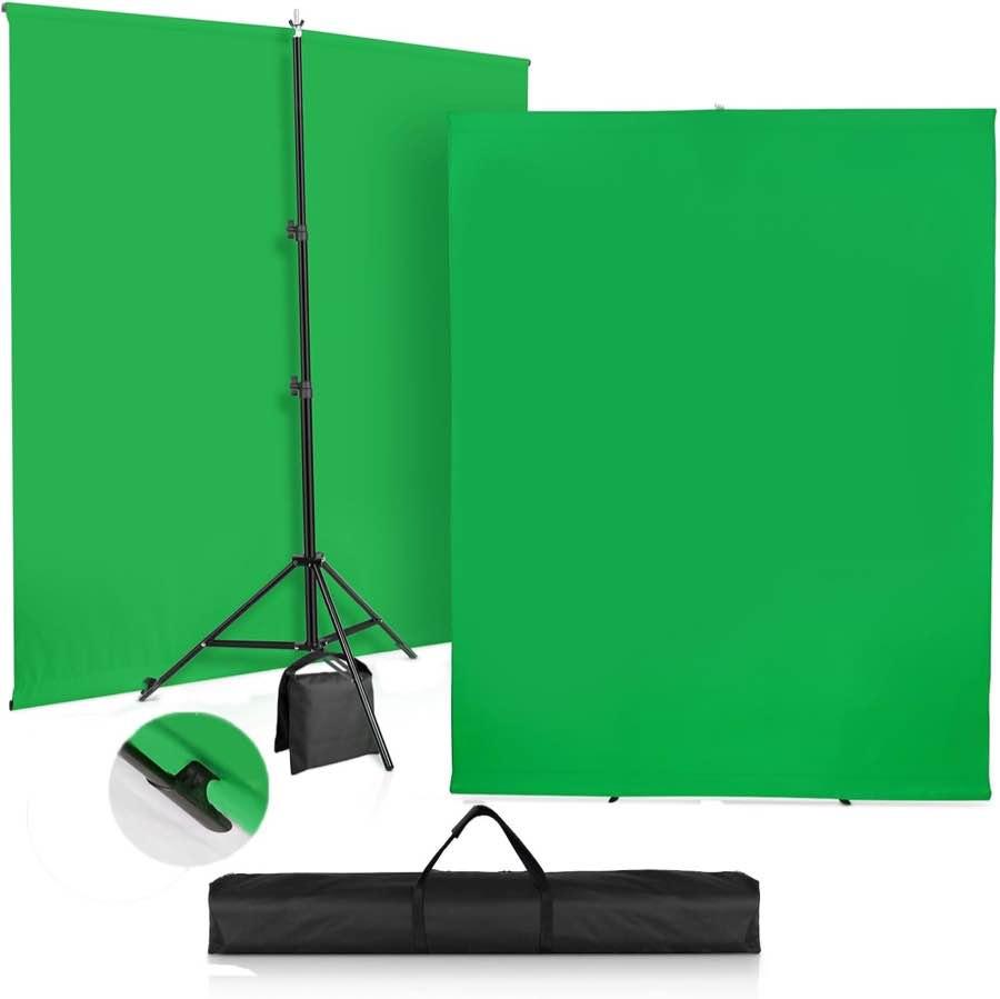 SEDGEWIN Greenscreen mit Ständer, 1,5 × 2 m