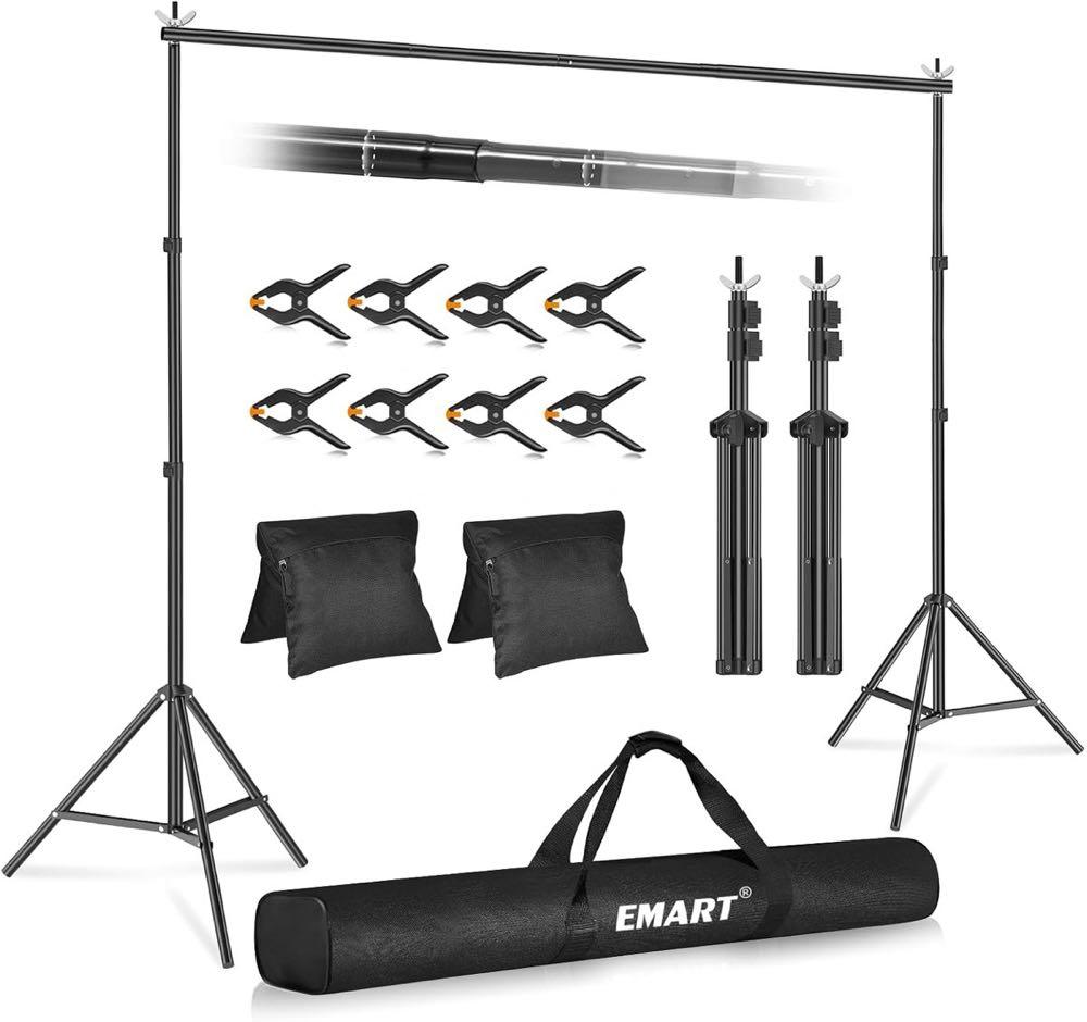 EMART EMART Foto Hintergrund Ständer, 2,4x3m