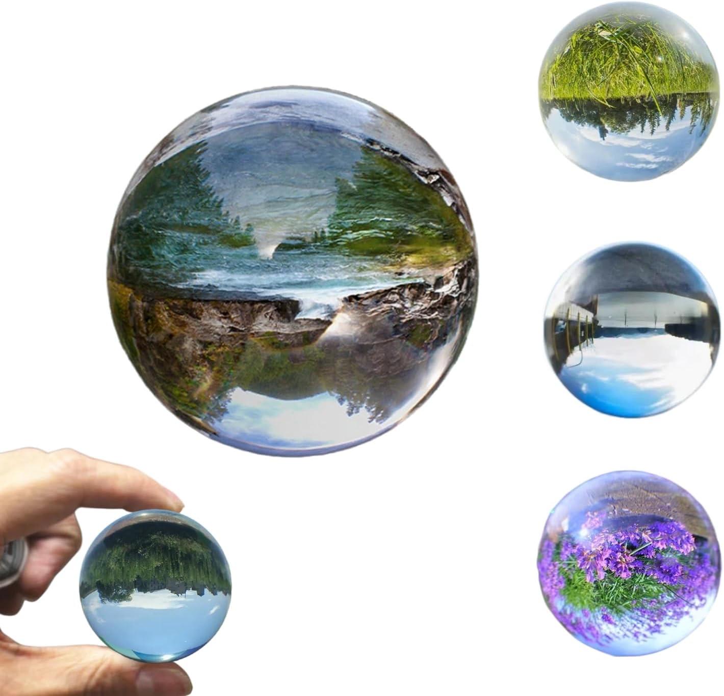 Glaskugel Fotografie Kugel 80mm Klare Glaskugel Lensball K5 für Fotografie Klare