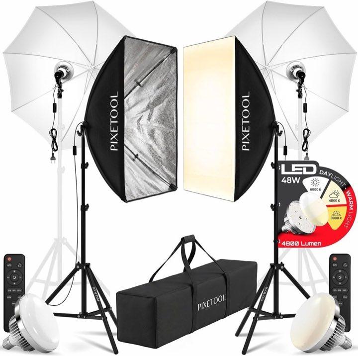 Pixetool Pixetool 2× 70×50 cm mit Schirmen