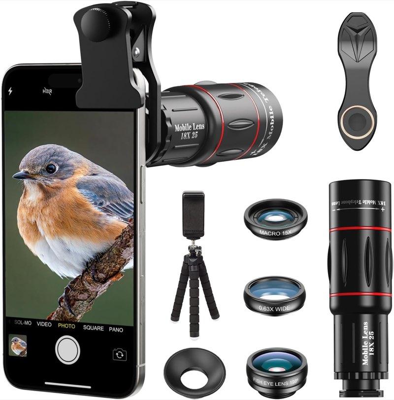 Evil Eye Handy-Set mit 198° Fisheye und Stativ