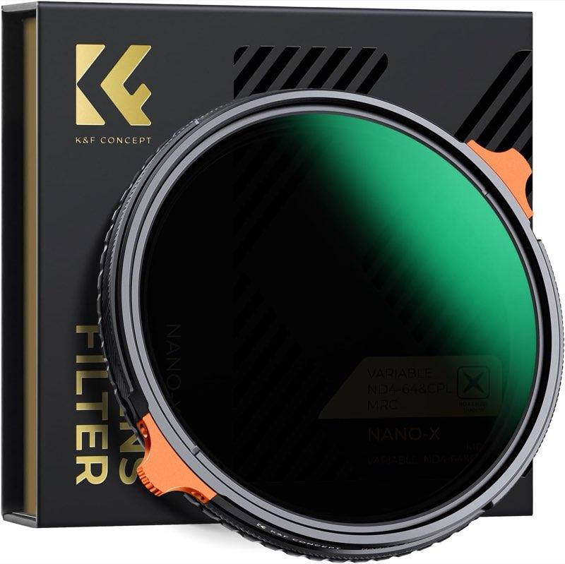 K&F Concept ND4–ND64 + CPL, 67 mm