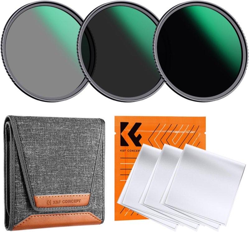 K&F Concept ND-Set ND8, ND64, ND1000, 67 mm