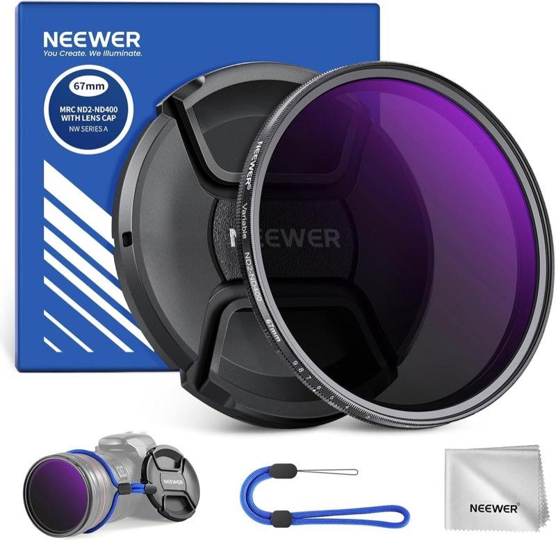 NEEWER ND2–ND400 variabel, 67 mm