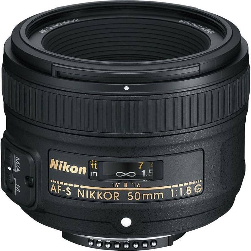 Nikon 2199 AF-S NIKKOR 50 mm 1:1,8G Objektiv (58mm Filtergewinde)