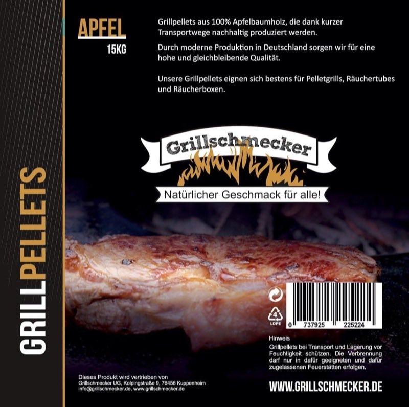 Grillschmecker Grillpellets Apfel 15 kg