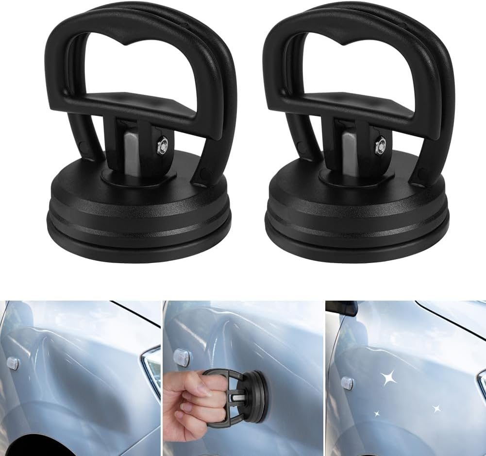 flintronic Auto-Dent-Saugnapf 2er-Set, Schwarz