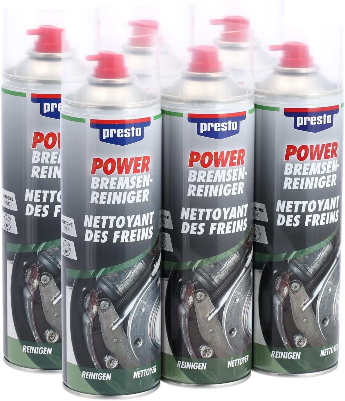 Presto Set 6× POWER Bremsenreiniger 500 ml