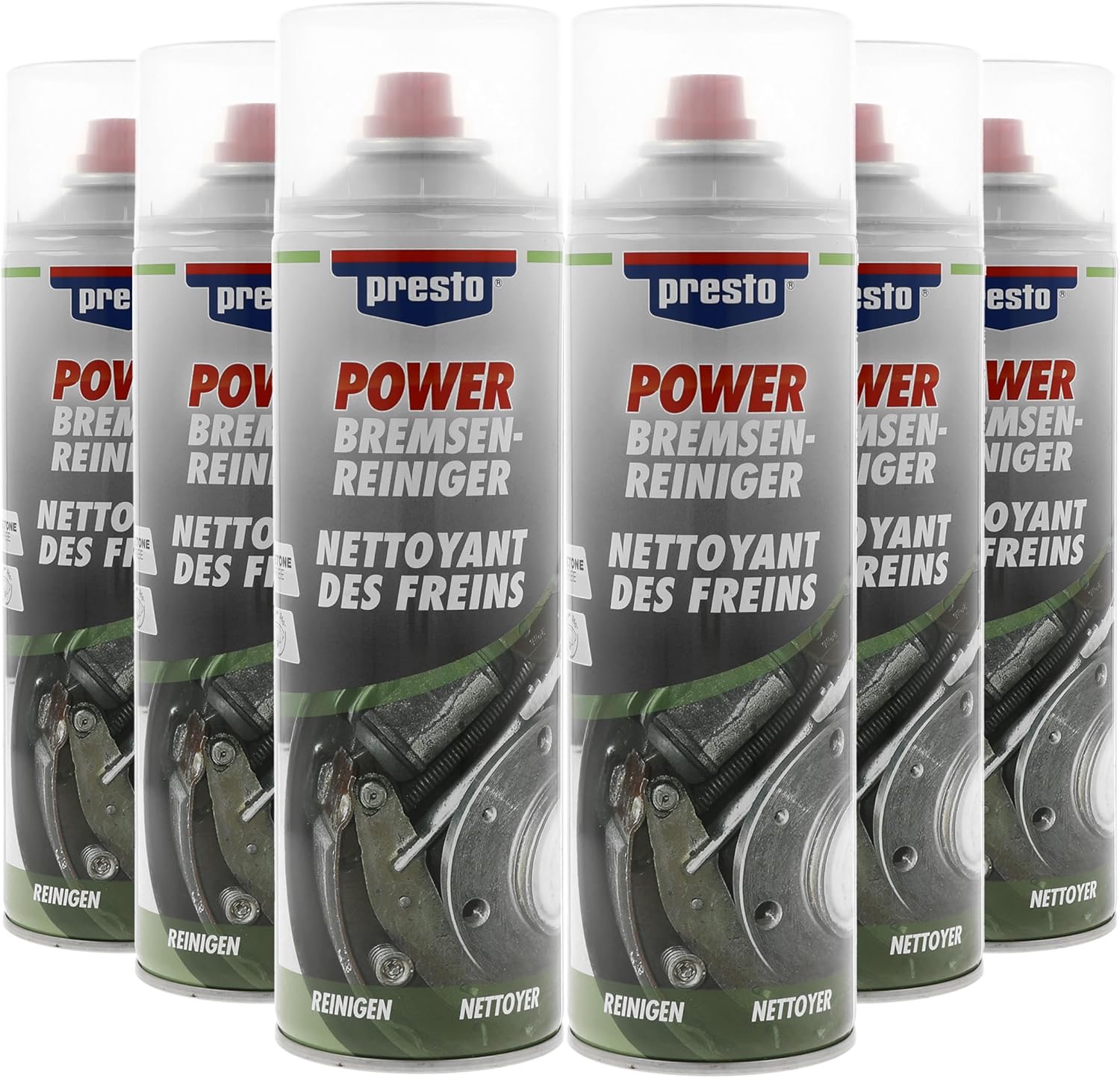 Presto POWER Bremsenreiniger 6× 500 ml
