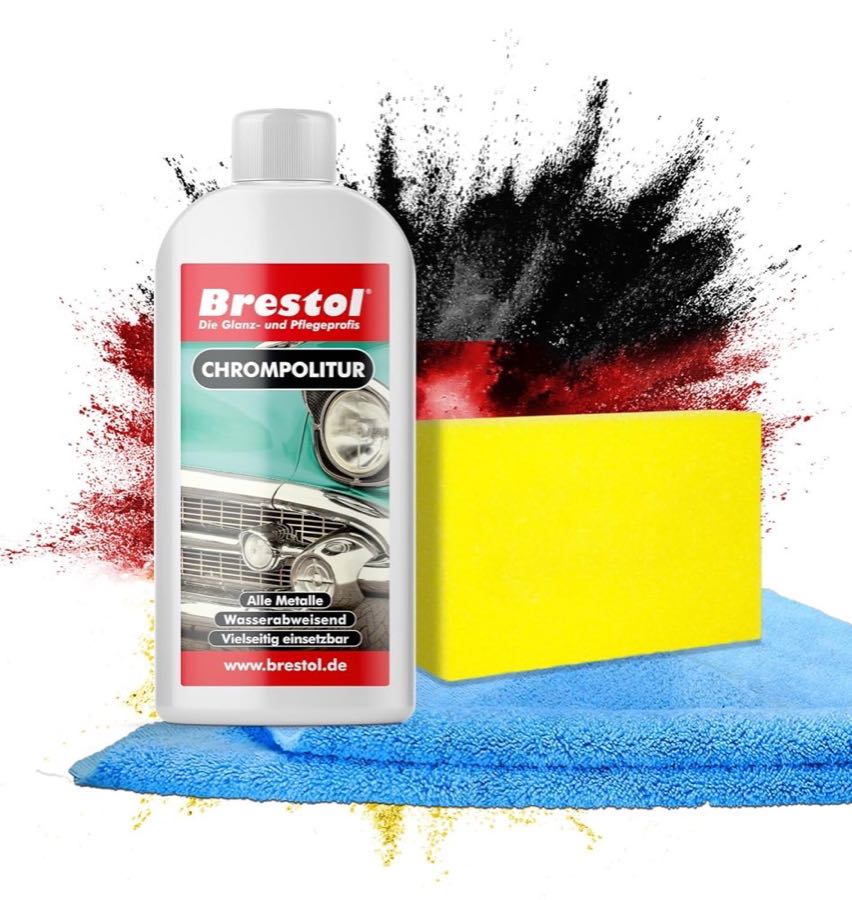 Brestol Chrompolitur, 250 ml mit Schwamm