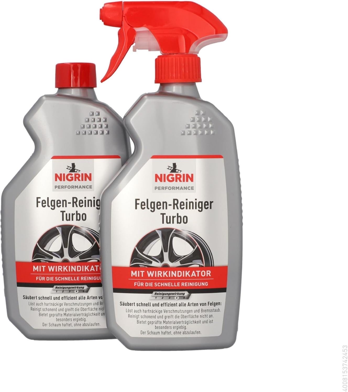 Nigrin Performance Turbo Felgenreiniger (2× 500 ml)