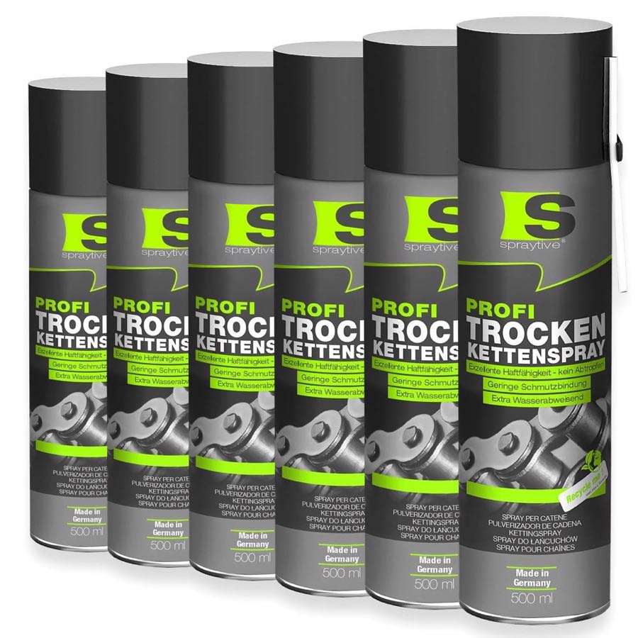 Profi Trocken-Kettenspray 6× 500 ml