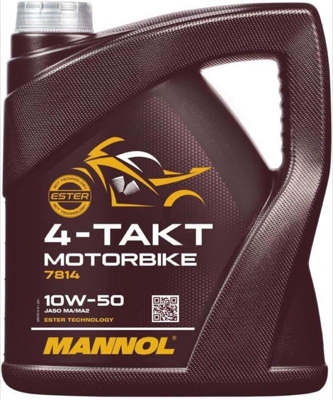 MANNOL MANNOL 7814 4-Takt Motorradöl 10W-50, 4 l