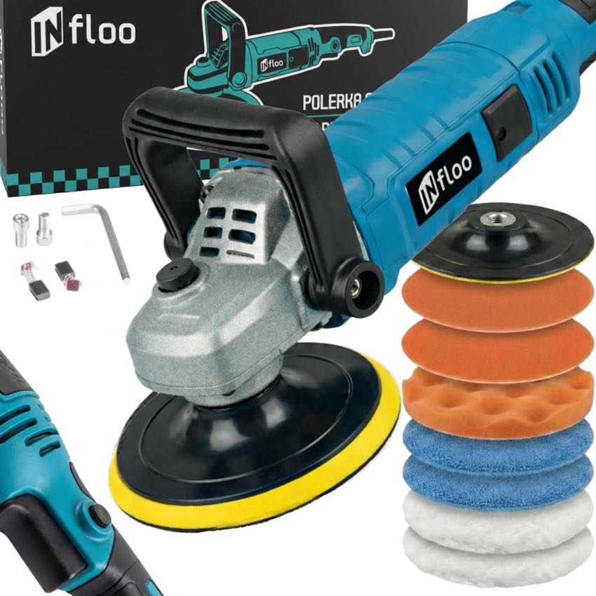 Rotations Poliermaschine 1580W – Auto Polierer 125mm, 500–3300 U/min