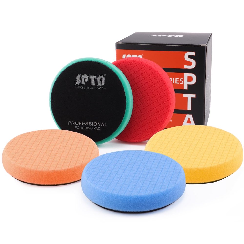 SPTA SPTA 125-mm-Polierschwamm-Set, 5-teilig