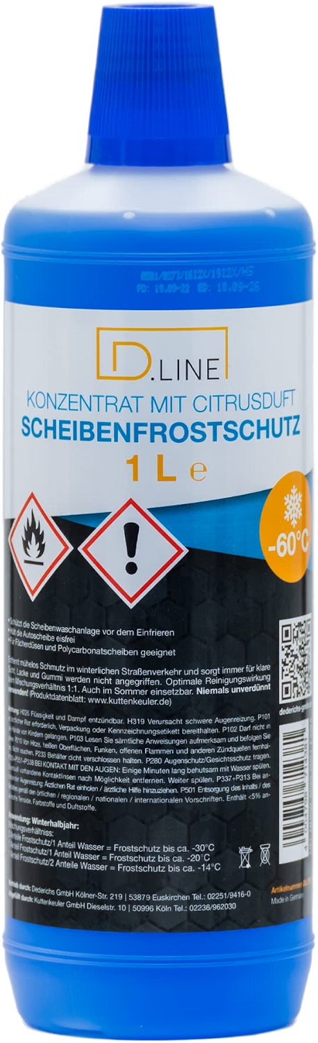 D.LINE Scheibenfrostschutz Konzentrat -60°C (1 l)