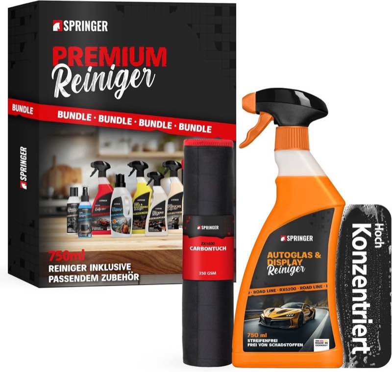 SPRINGER RX5200 Autoglas- und Display-Reiniger 750 ml + Tuch