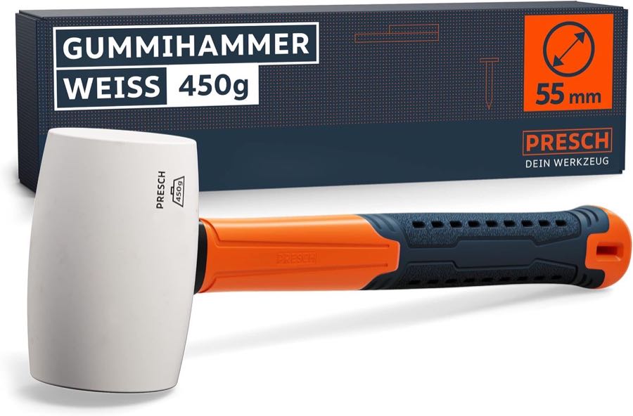 PRESCH Gummihammer Weiß 450 g