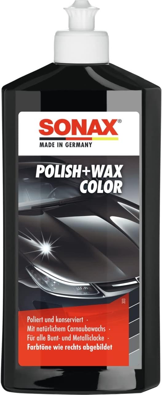 SONAX Polish+Wax Color schwarz (500 ml)