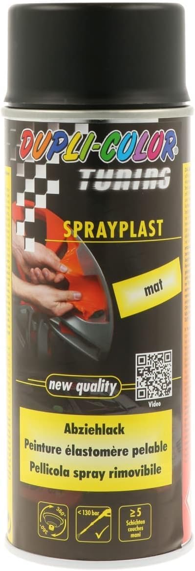 DUPLI-COLOR Sprayplast schwarz matt 400 ml
