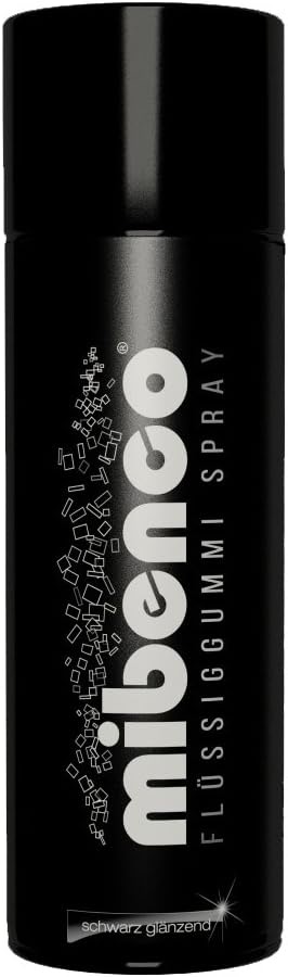 mibenco Flüssiggummi Spray schwarz glänzend 400 ml