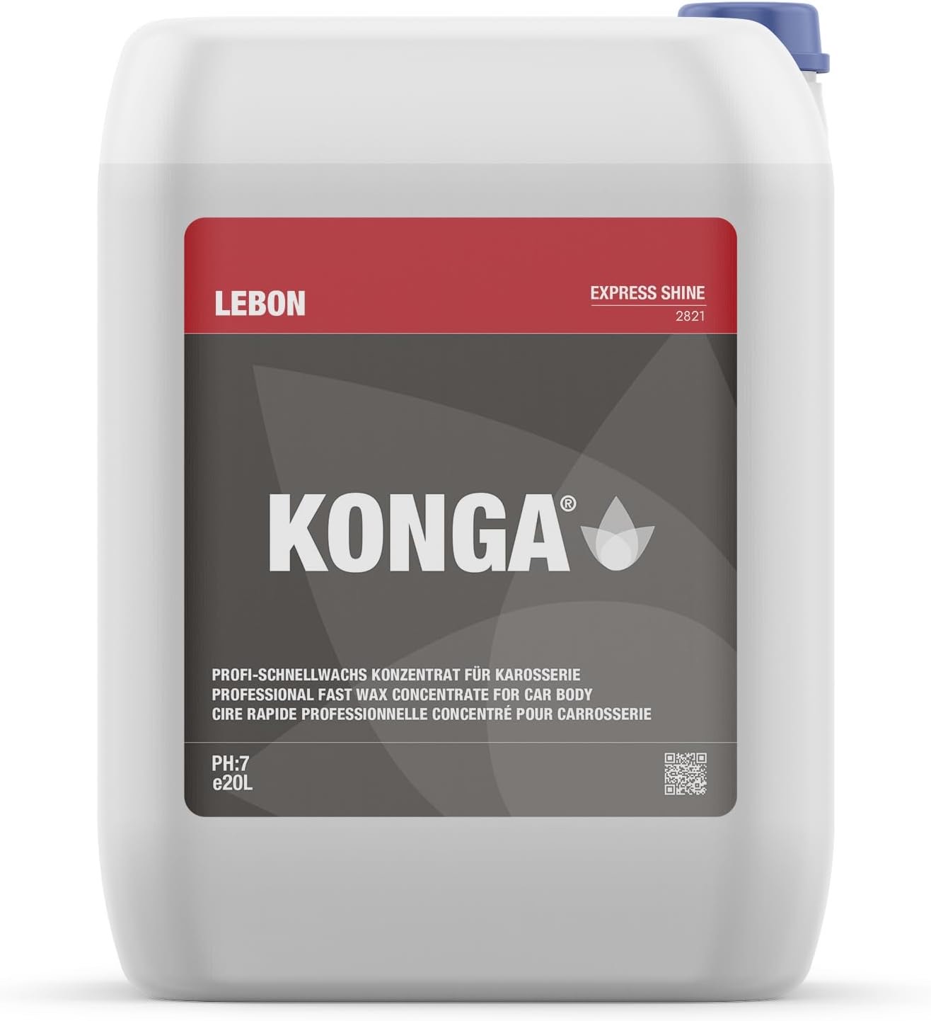 KONGA Quick Car Wax, 20 L