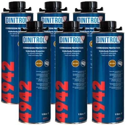 Dinitrol 4942 Unterkörperwachs braun, 6× 1 l