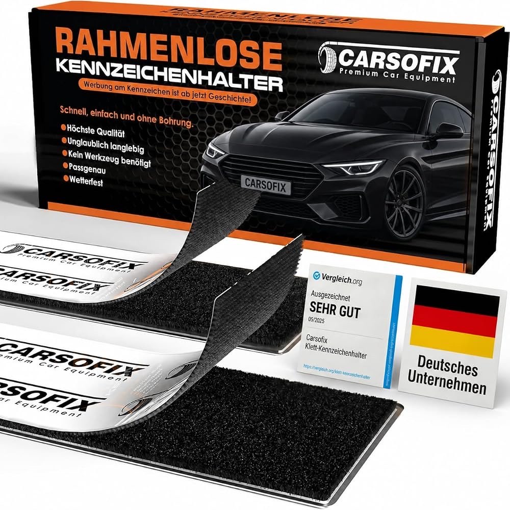 Klett-Kennzeichenhalter Produktbild – Testsieger